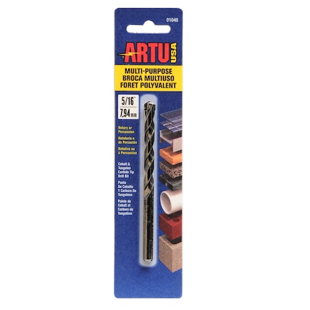 Artu Drill Bit, Multi-Purpose, 5/16" x 4-1/2" 01040